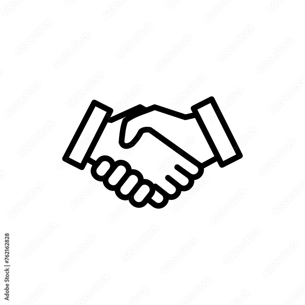 Business handshake icon vector isolated on white background. Handshake icon vector. contract agreement. Trust icon vector. Deal. Done. partnership icon Business handshake icon vector isolated on white background. Handshake icon vector. contract agreement. Trust icon vector. Deal. Done. partnership icon