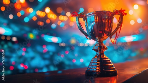 Champion award cup. cybersport