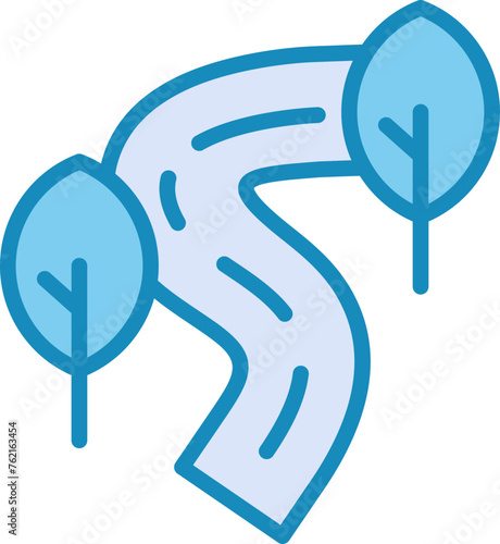 River Vector Icon