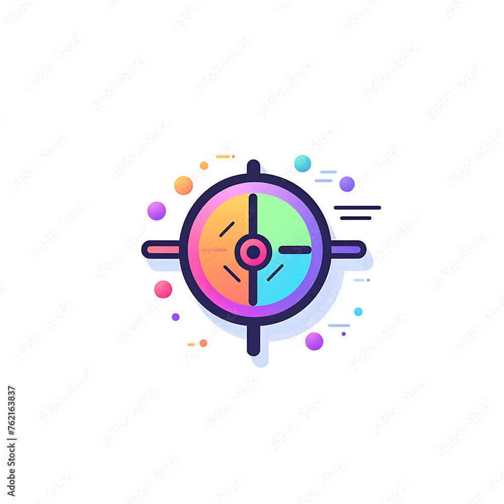 Forecast Analytics icon on white background Forecast Analytics icon on white background