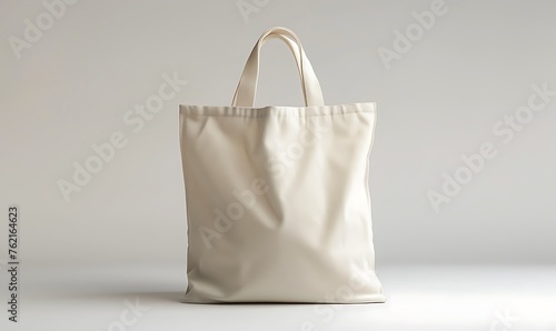 Eco-Friendly Canvas Tote, White Design Ideal for Fashion Brands & Retail Promotion