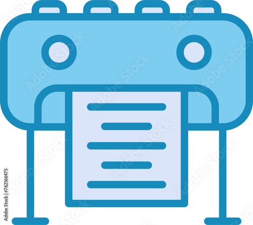 Plotter Vector Icon