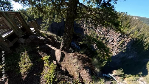 Spahats Creek Falls, also called Spahats Falls, is a waterfall on Spahats Creek within Wells Gray Provincial Park of British Columbia on Clearwater Valley Road from the Yellowhead Highway in Clearwate photo