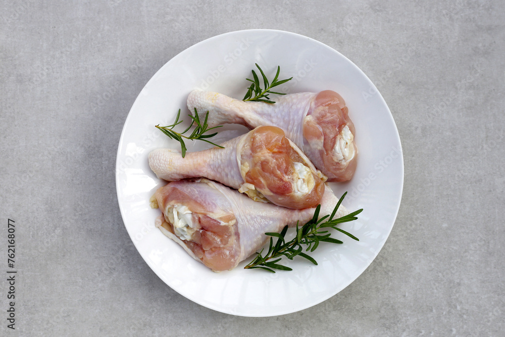 Raw chicken legs, meat for cooking Raw chicken legs, meat for cooking