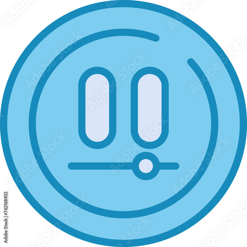 Video Pause Circle Vector Icon