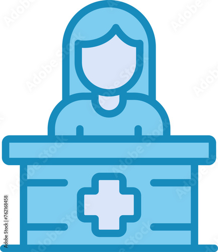Receptionist Vector Icon