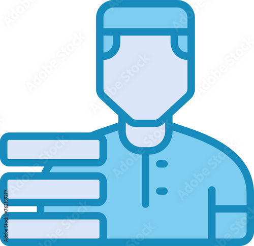 Delivery Man Vector Icon