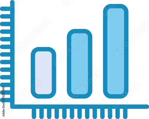 Obraz na płótnie Bar Chart Vector Icon