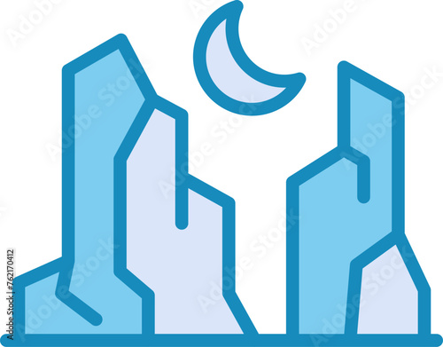 Canyon Vector Icon
