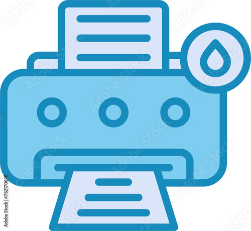 Inkjet Printer Vector Icon