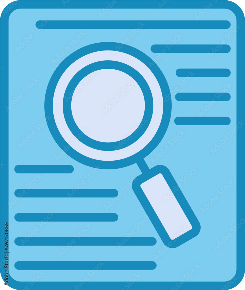 Document Search Vector Icon Document Search Vector Icon