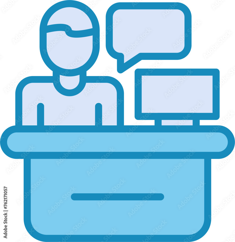 Academic Advisor Vector Icon Academic Advisor Vector Icon