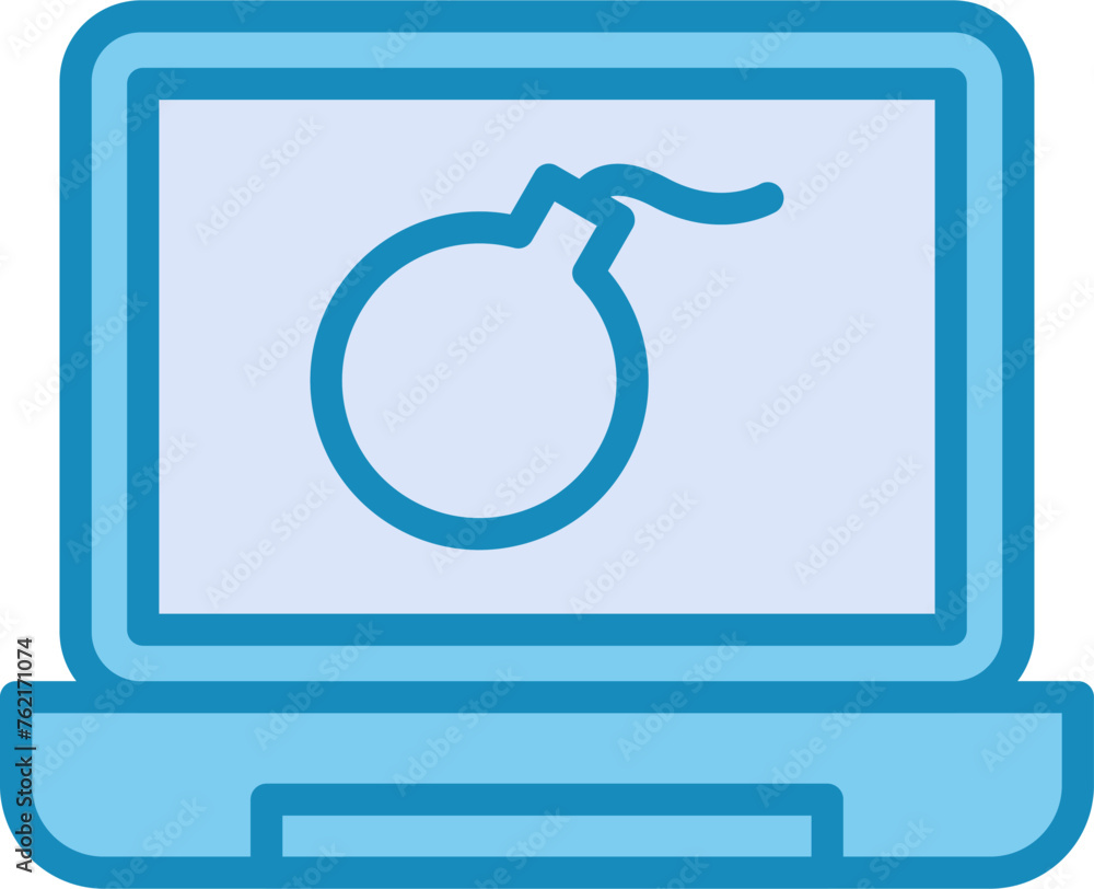 Cybersecurity Threats Vector Icon Cybersecurity Threats Vector Icon