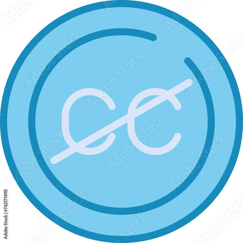 Closed Captions Circle Vector Icon