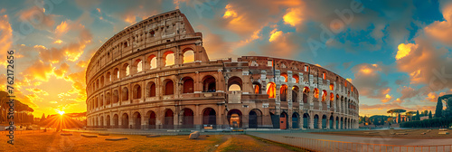  Colosseum Rome day, Colosseum in rome italy at sunset travel concept 