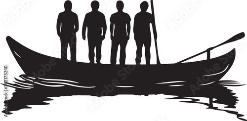 pontoon boating pontoon boat silhouette vector