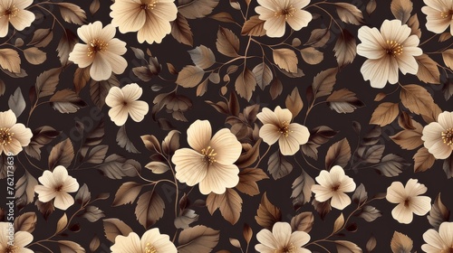 Vintage flower seamless modern pattern © Mark