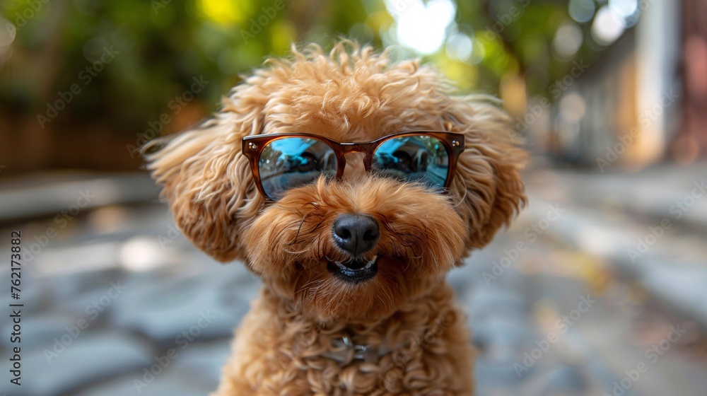 a poodle who likes to take a picture of himself a poodle who likes to take a picture of himself