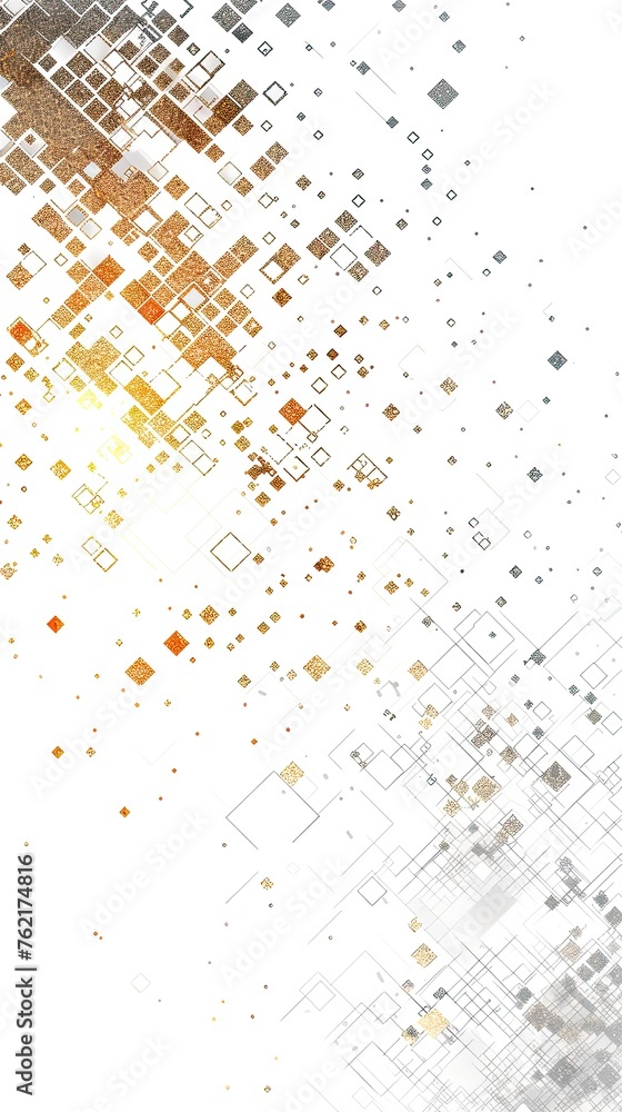 Abstract mosaic background in gray and gold colors Abstract mosaic background in gray and gold colors