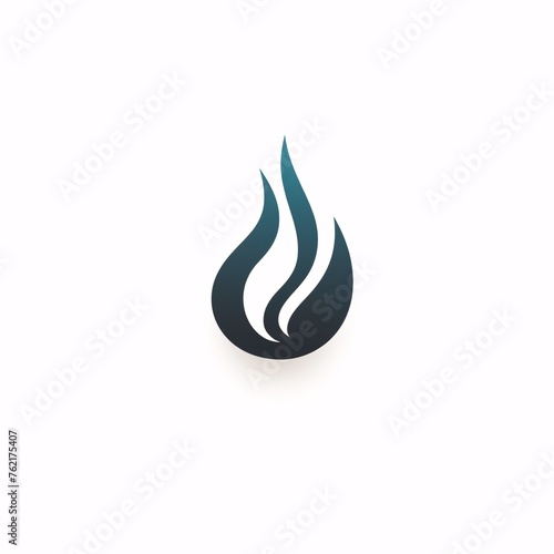 a simple vector logo with the letter A and fire