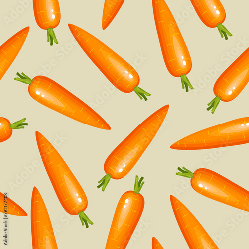 Wallpaper Mural Carrots on a light background. Orange carrots. View from above. Torontodigital.ca