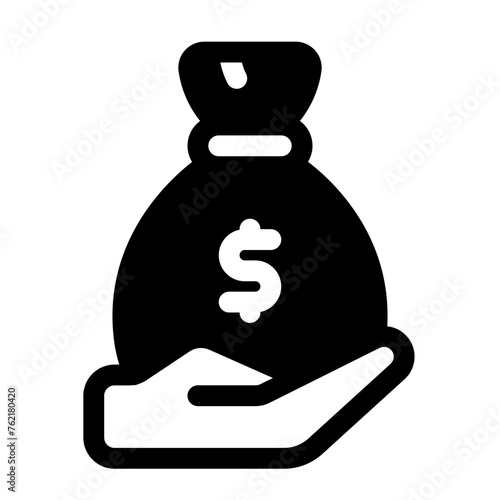 Income Glyph Icon