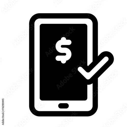 Online Payment Glyph Icon
