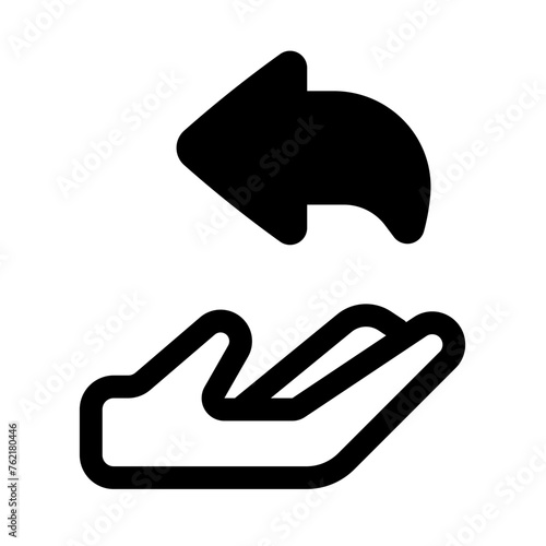 Refund Glyph Icon