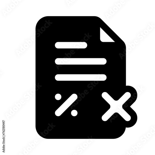 Tax Free Glyph Icon