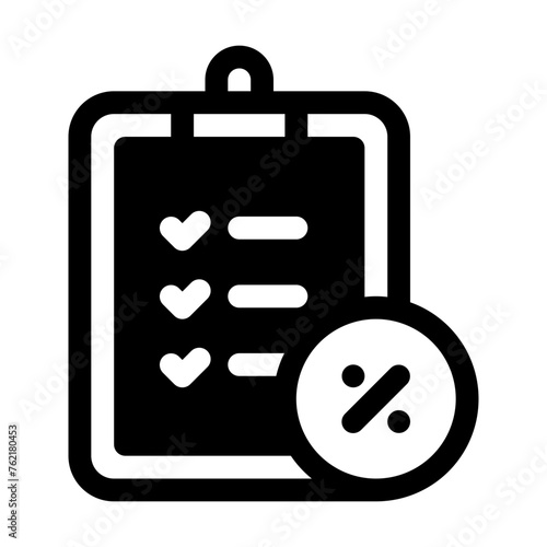 Tax Planning Glyph Icon