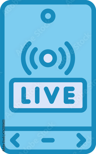 Live Streaming Vector Icon
