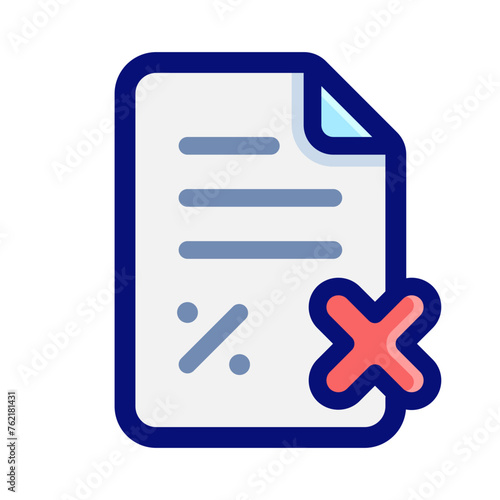 Tax Free Color Outline Icon