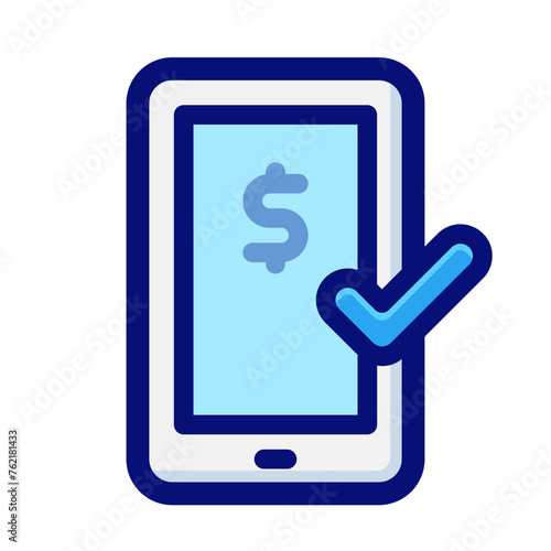 Online Payment Color Outline Icon