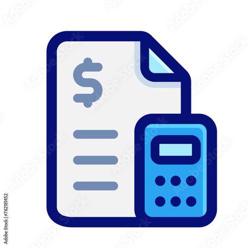 Accounting Color Outline Icon