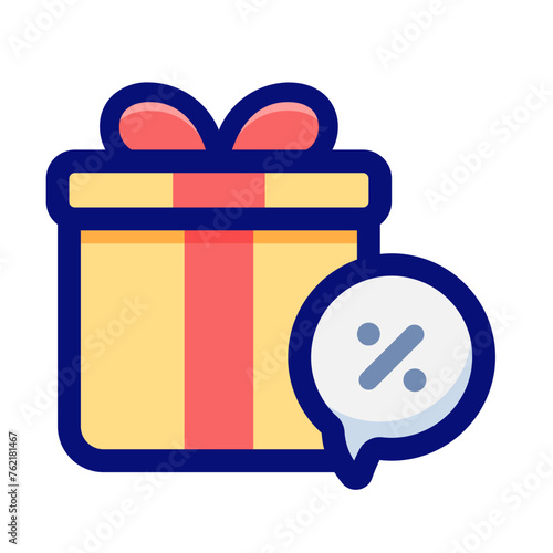Gift Tax Color Outline Icon