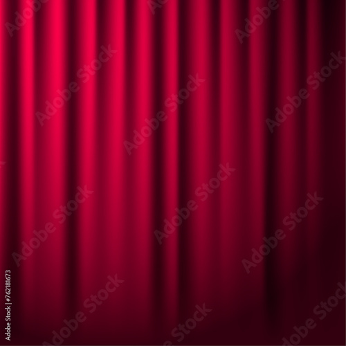 luxury red silk velvet curtains