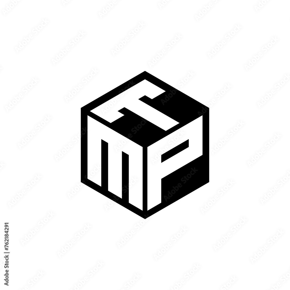 MPT letter logo design with white background in illustrator. Vector logo, calligraphy designs for logo, Poster, Invitation, etc.