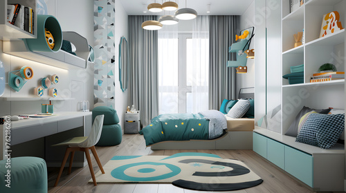 a children s room in a modern style.