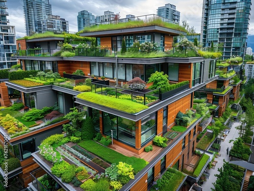 Urban Oasis in the Sky: Green Rooftops and Urban Agriculture - Sustainable Living in Urban Rooftop Gardens - City Oasis for Sustainable Living - Experience sustainable living in urban rooftop  © Cool Patterns