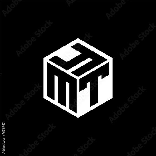 MTY letter logo design with black background in illustrator. Vector logo, calligraphy designs for logo, Poster, Invitation, etc. photo