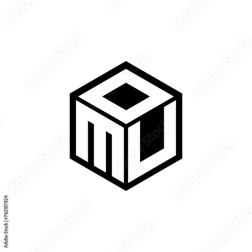 MUO letter logo design in illustration. Vector logo, calligraphy designs for logo, Poster, Invitation, etc.
