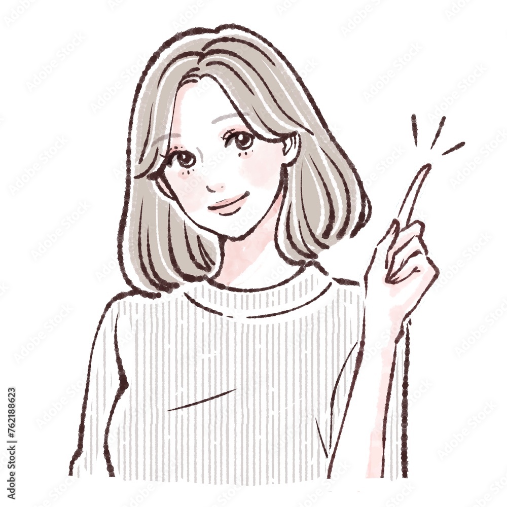 女性・女の子のイラスト素材 女性・女の子のイラスト素材