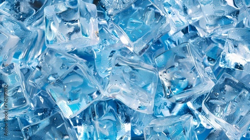 A detailed image of ice cubes, complete with two clipping paths for both the front and back surfaces