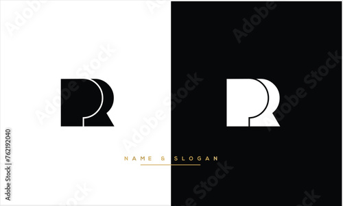 RP, PR, R, P, Abstract Letters Logo Monogram