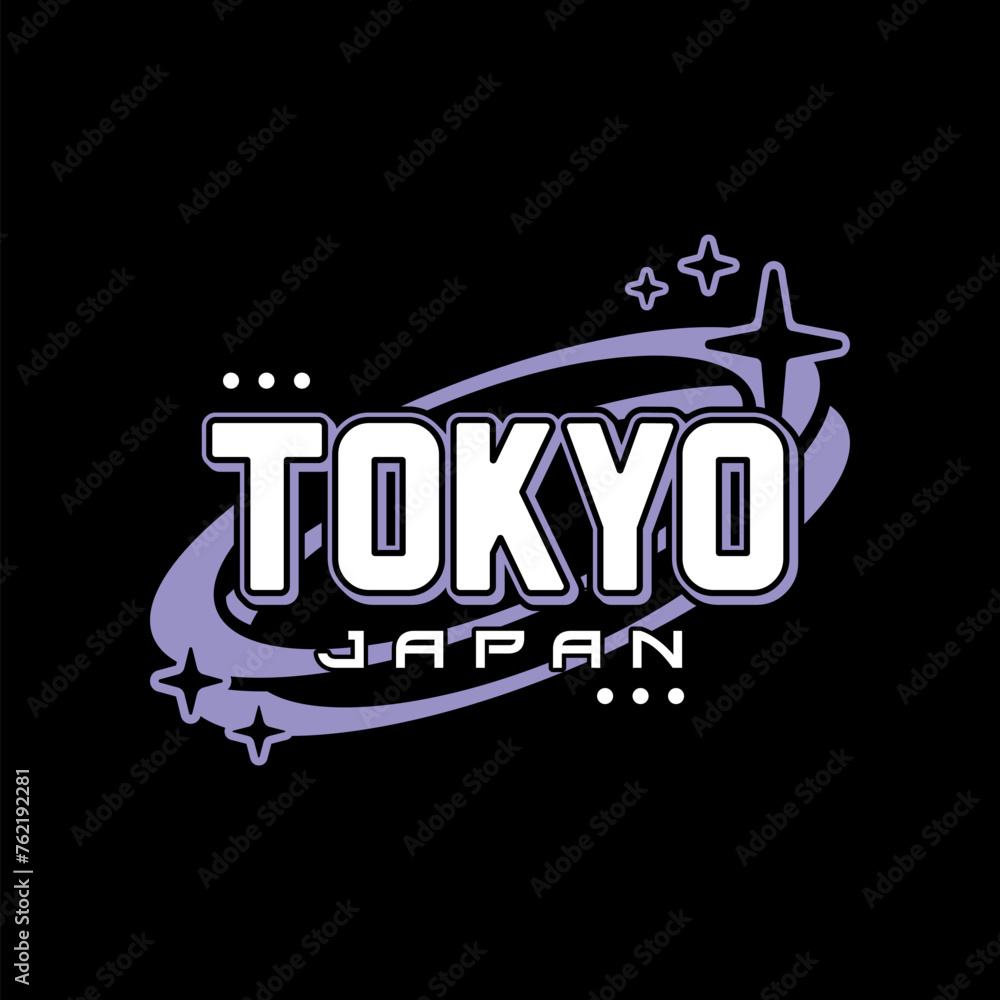 Streetwear tokyo japan y2k colorful quotes slogan typography vector design icon illustration. Clip art, print, poster, banner, fashion, slogan shirt, sticker, flyer