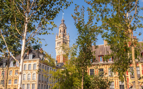 Grand Place in the city of Lille and its belfry