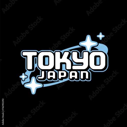 Streetwear tokyo japan y2k colorful quotes slogan typography vector design icon illustration. Clip art, print, poster, banner, fashion, slogan shirt, sticker, flyer