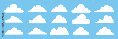 sky with clouds blue set cloud abstract cloudy vector.eps