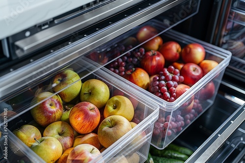 Abundant Fruit Selection in Refrigerator