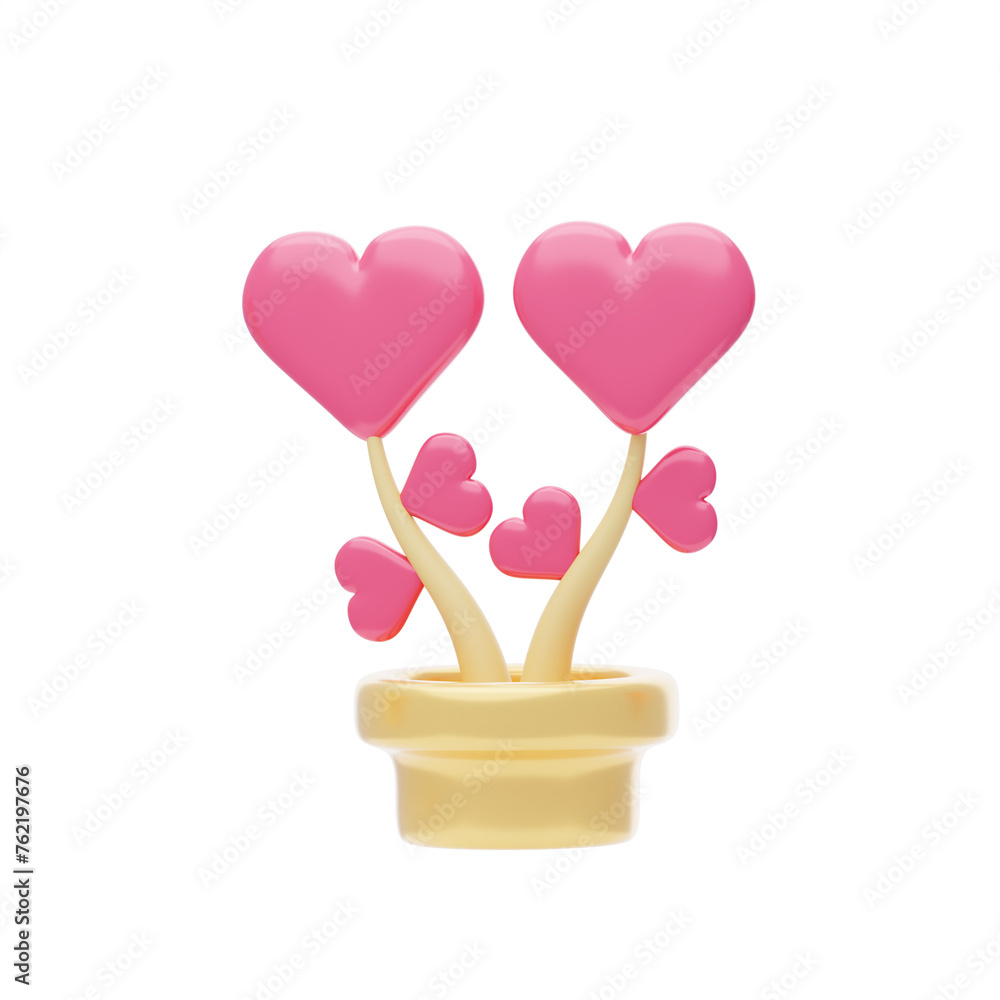 3D Grow Love Conceptual Model Blooming Affection. 3d illustration, 3d element, 3d rendering. 3d visualization isolated on a transparent background 3D Grow Love Conceptual Model Blooming Affection. 3d illustration, 3d element, 3d rendering. 3d visualization isolated on a transparent background